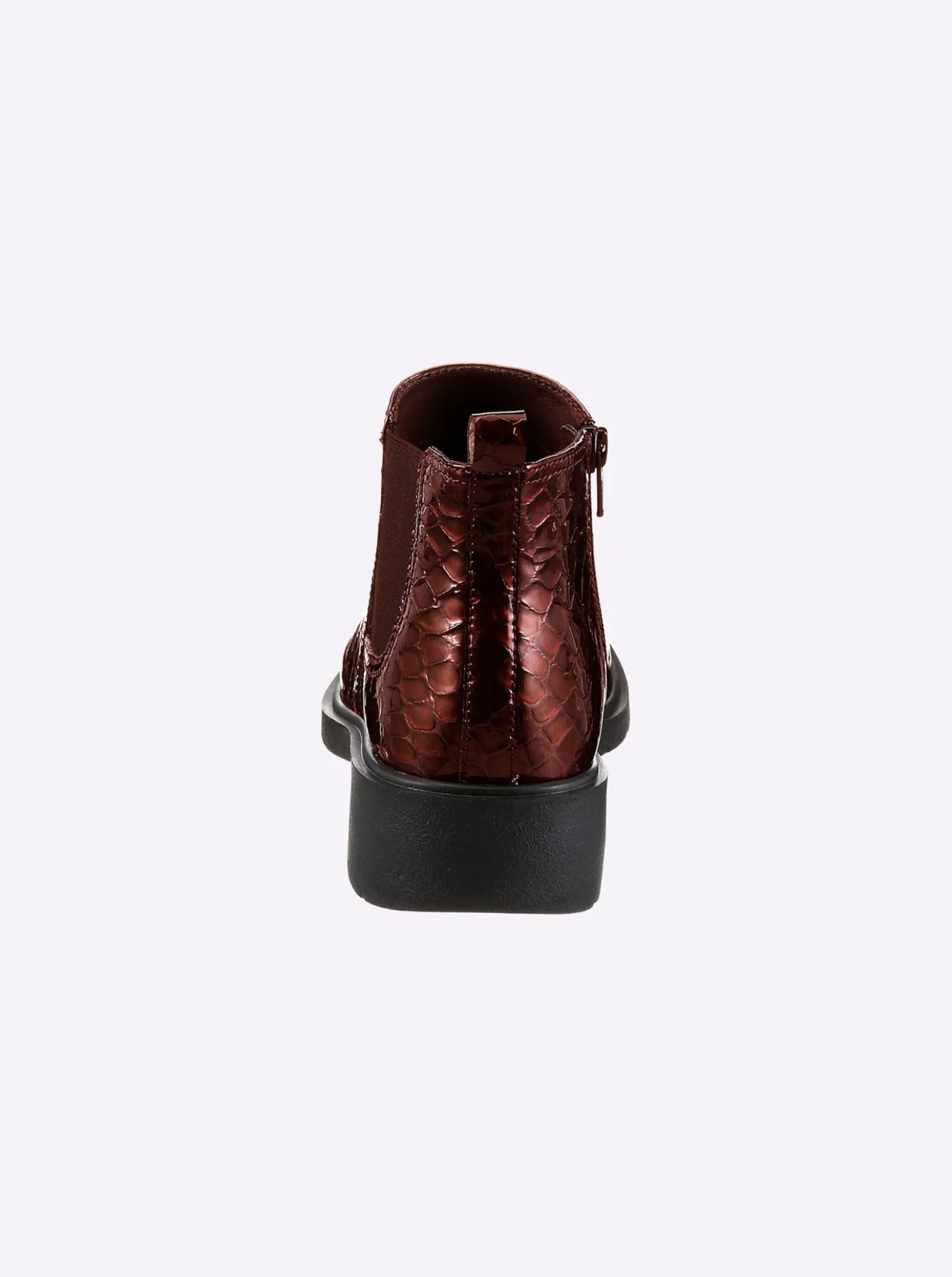 Stiefelette mit Prägung im Kroko-Look