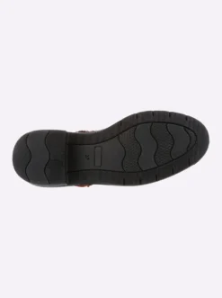Stiefelette mit Prägung im Kroko-Look