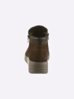 Stiefelette mit Veloursleder