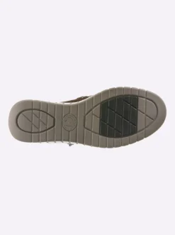 Stiefelette mit Veloursleder