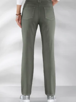 Stretch-Hose mit Nieten an den Taschen