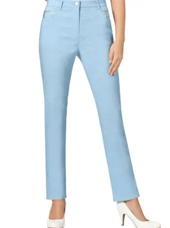 Stretch-Hose mit Zier-Taschen vorne