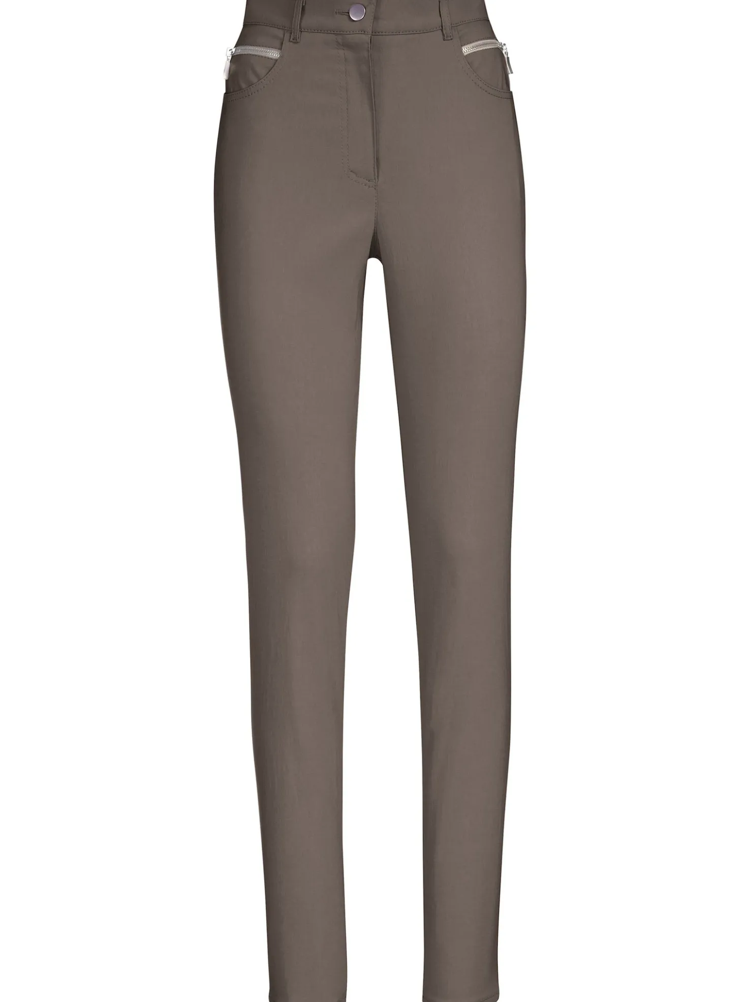 Stretch-Hose mit Zier-Taschen vorne