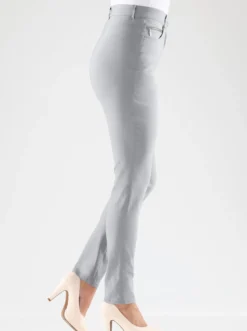 Stretch-Hose mit Zier-Taschen vorne