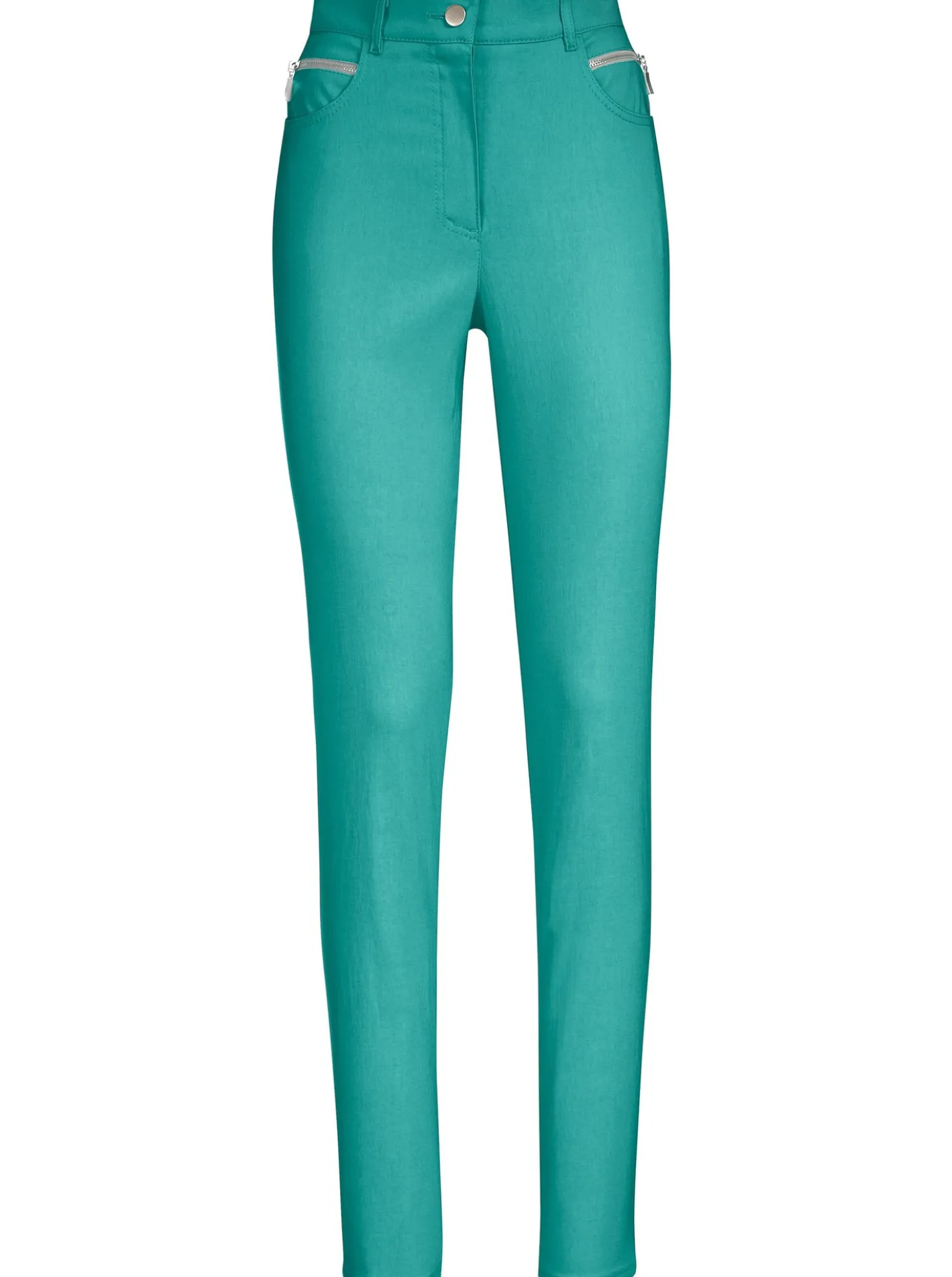 Stretch-Hose mit Zier-Taschen vorne