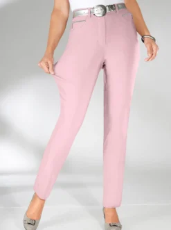 Stretch-Hose mit Zier-Taschen vorne