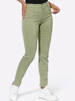Stretch-Jeans in Röhren-Form