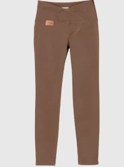 Stretch-Jeans mit überlappendem Bund