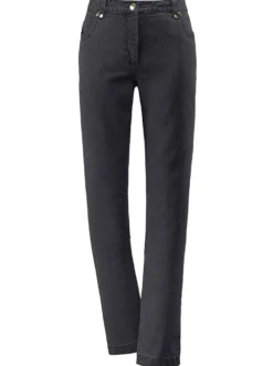 Stretch-Jeans mit Glitzersteinchen hinten