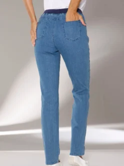Stretch-Jeans mit Rundum-Dehnbund