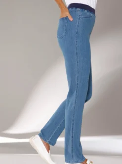Stretch-Jeans mit Rundum-Dehnbund