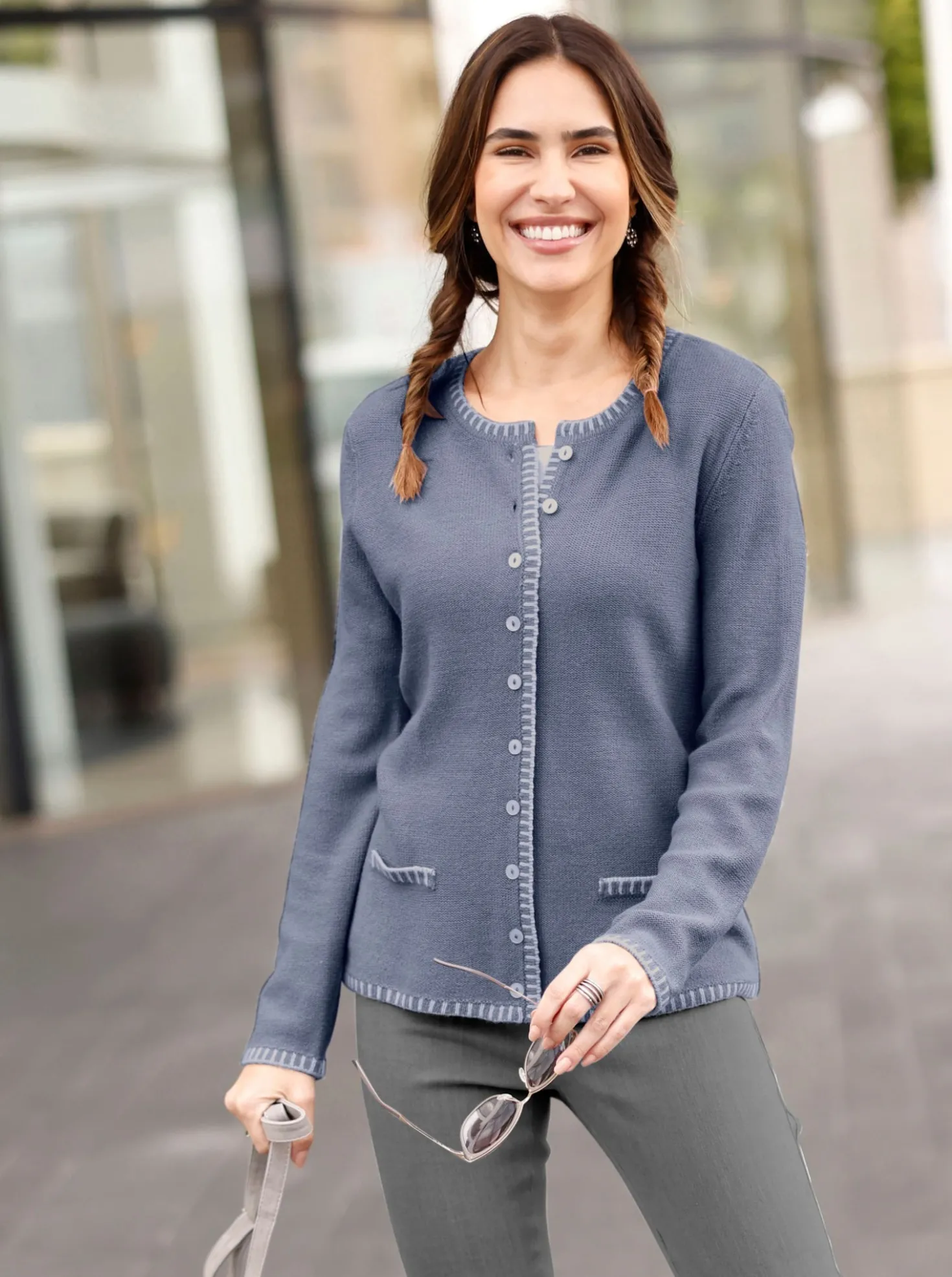 Stretch-Jeans mit Rundum-Dehnbund