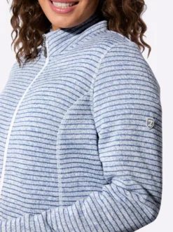 Strickfleecejacke mit Nahttaschen