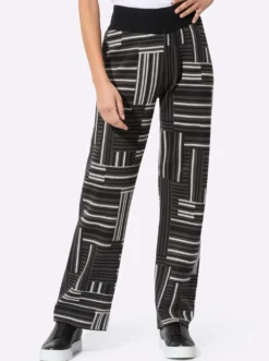 Strickhose im Jacquard-Strick-Dessin