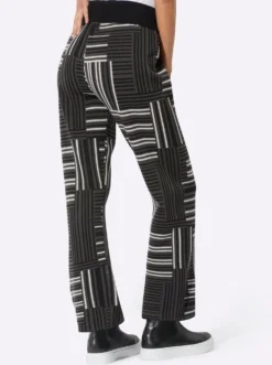 Strickhose im Jacquard-Strick-Dessin