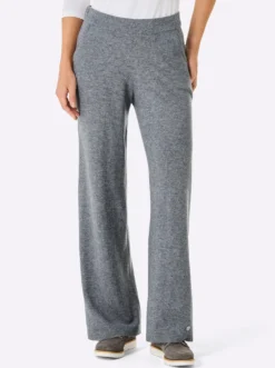 Strickhose mit 90% Schurwolle und 10% Kaschmir