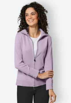 Strickjacke aus mercerisierter Baumwolle