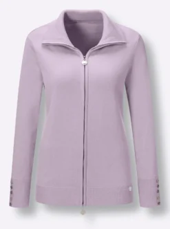 Strickjacke aus mercerisierter Baumwolle