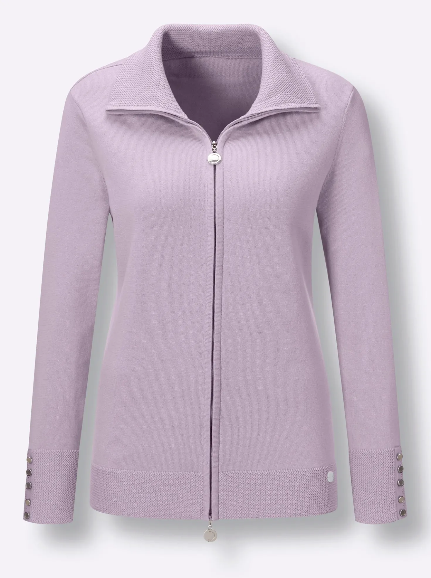 Strickjacke aus mercerisierter Baumwolle
