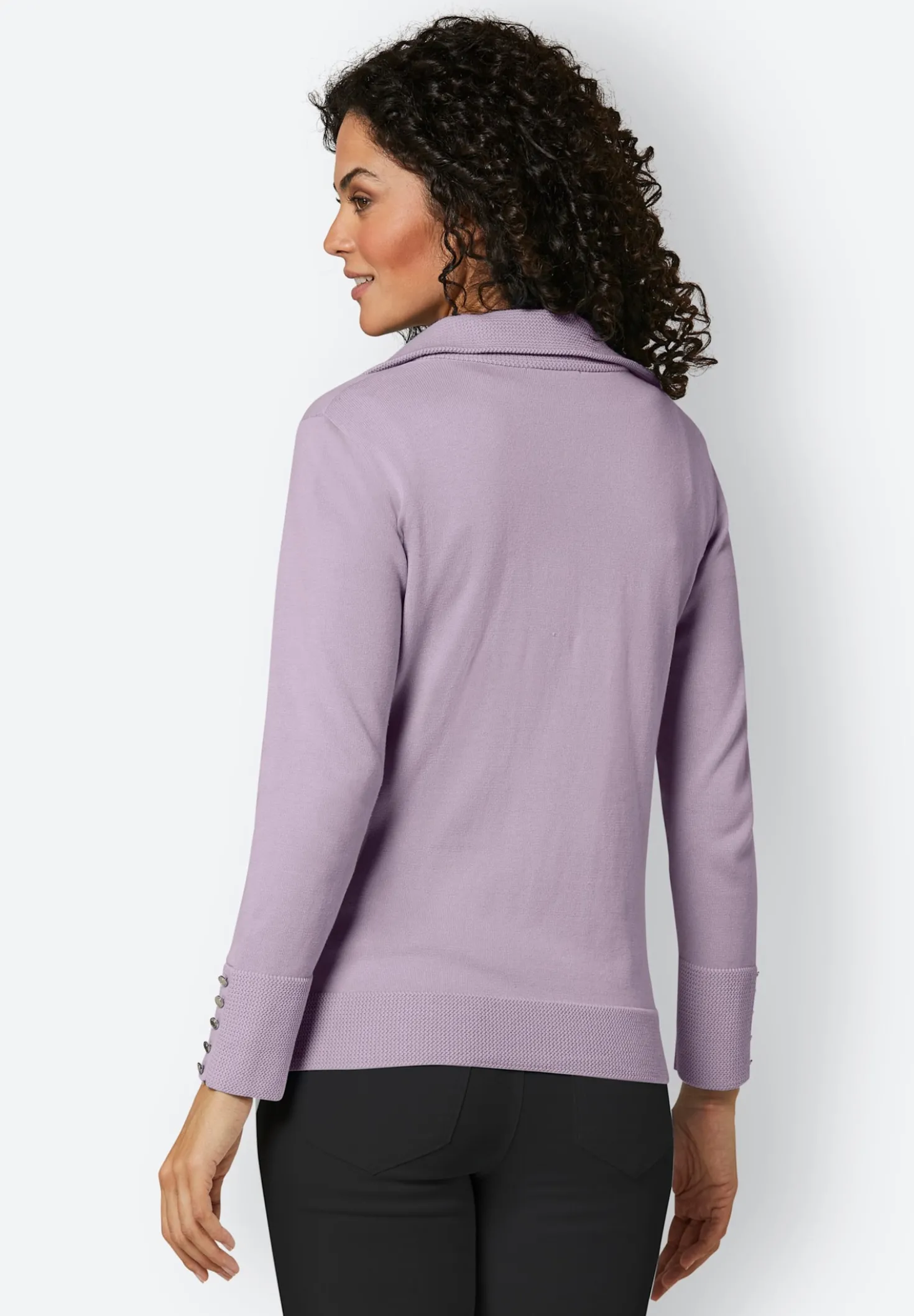 Strickjacke aus mercerisierter Baumwolle