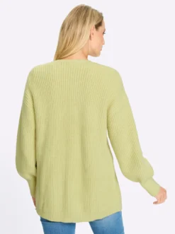 Strickjacke in Ripp-Optik