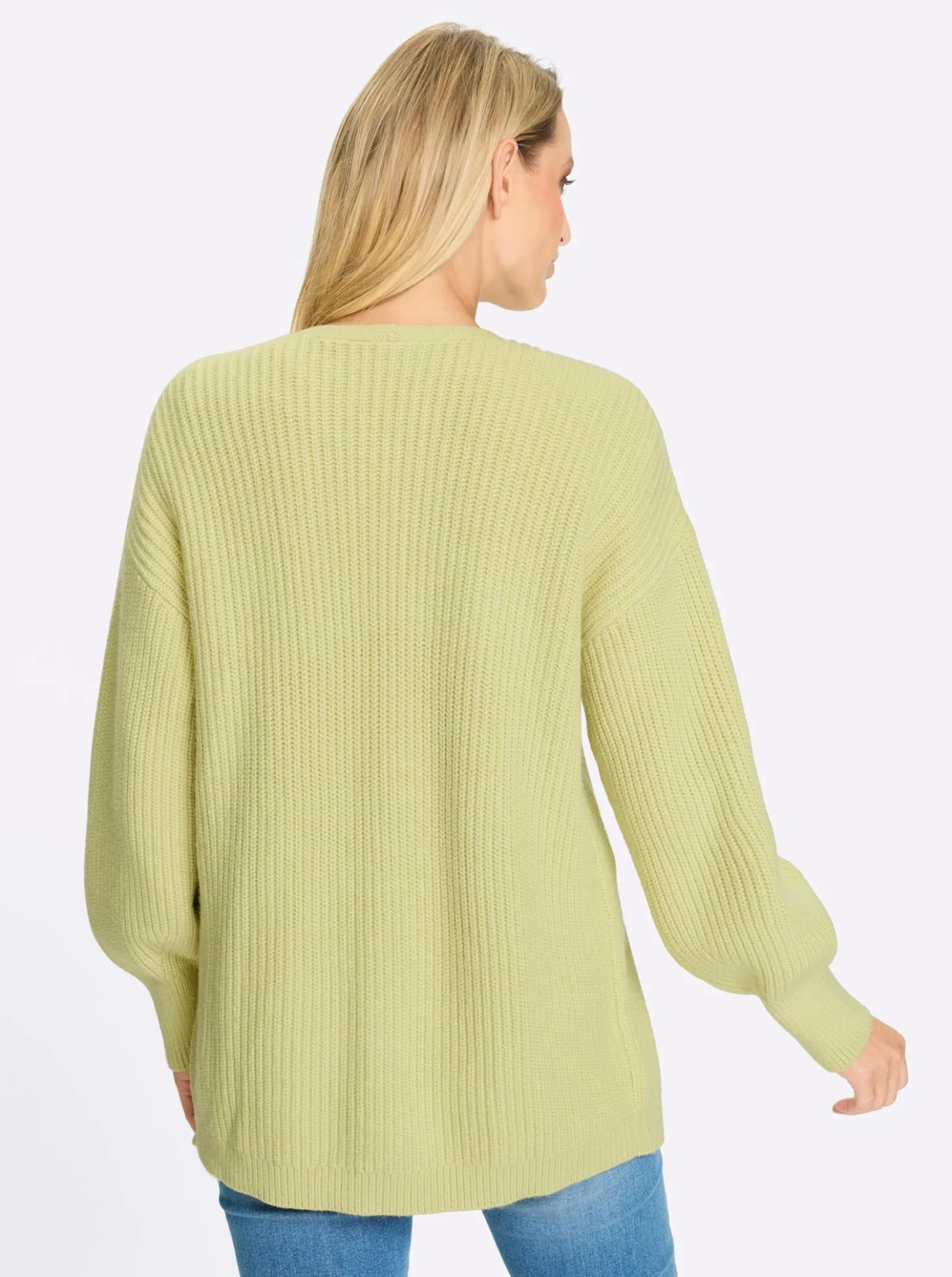 Strickjacke in Ripp-Optik