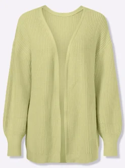 Strickjacke in Ripp-Optik