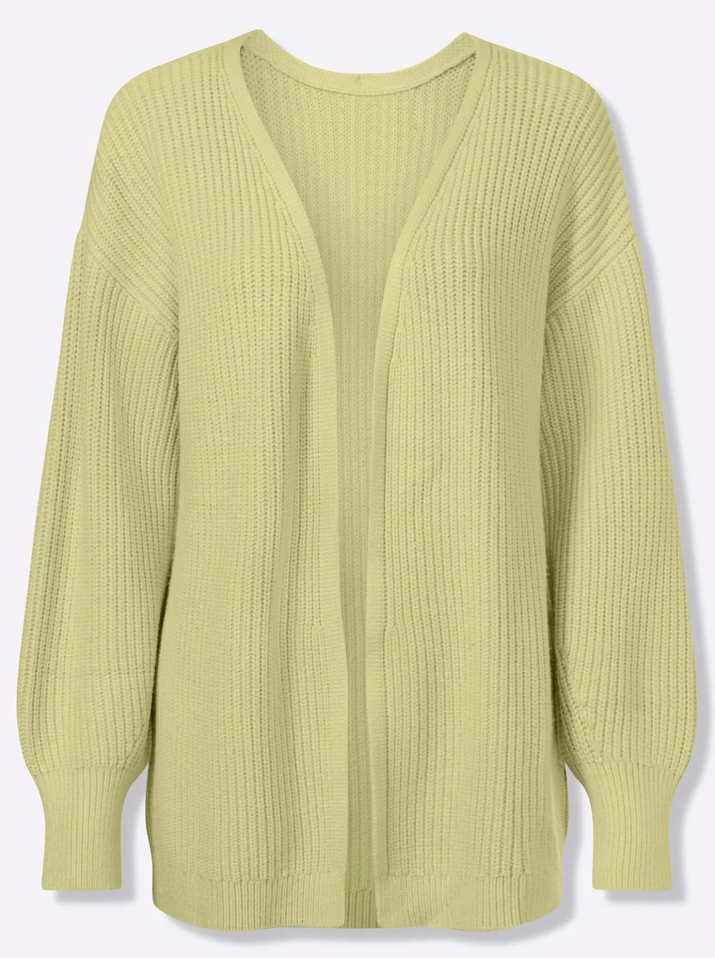 Strickjacke in Ripp-Optik