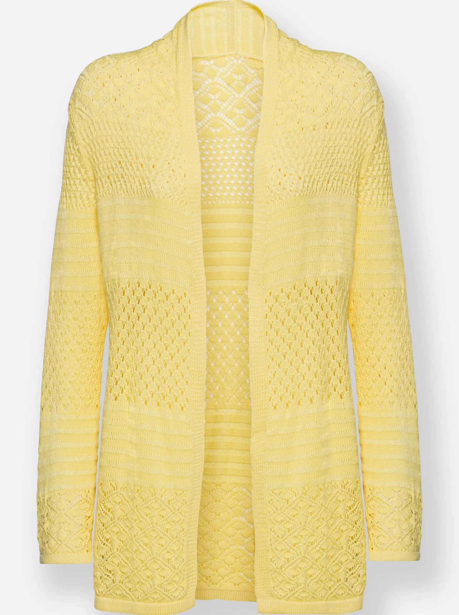 Strickjacke mit Ajour-Muster