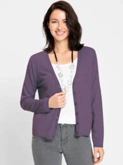 Strickjacke mit 3D-Tupfen