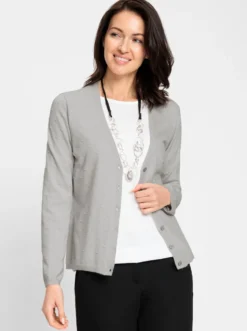 Strickjacke mit 3D-Tupfen
