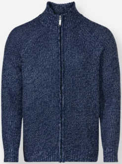 Strickjacke mit durchgehendem Reißverschluss
