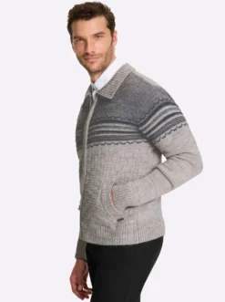 Strickjacke mit Reißverschluss