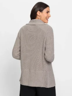 Strickjacke mit Schalkragen