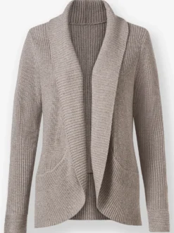 Strickjacke mit Schalkragen