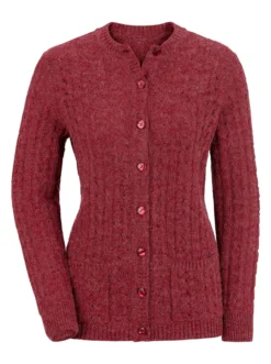 Strickjacke mit Ton-in-Ton-Knöpfen