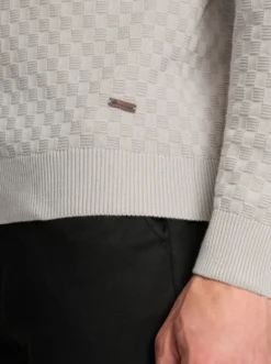 Strickjacke mit verdecktem Reißverschluss