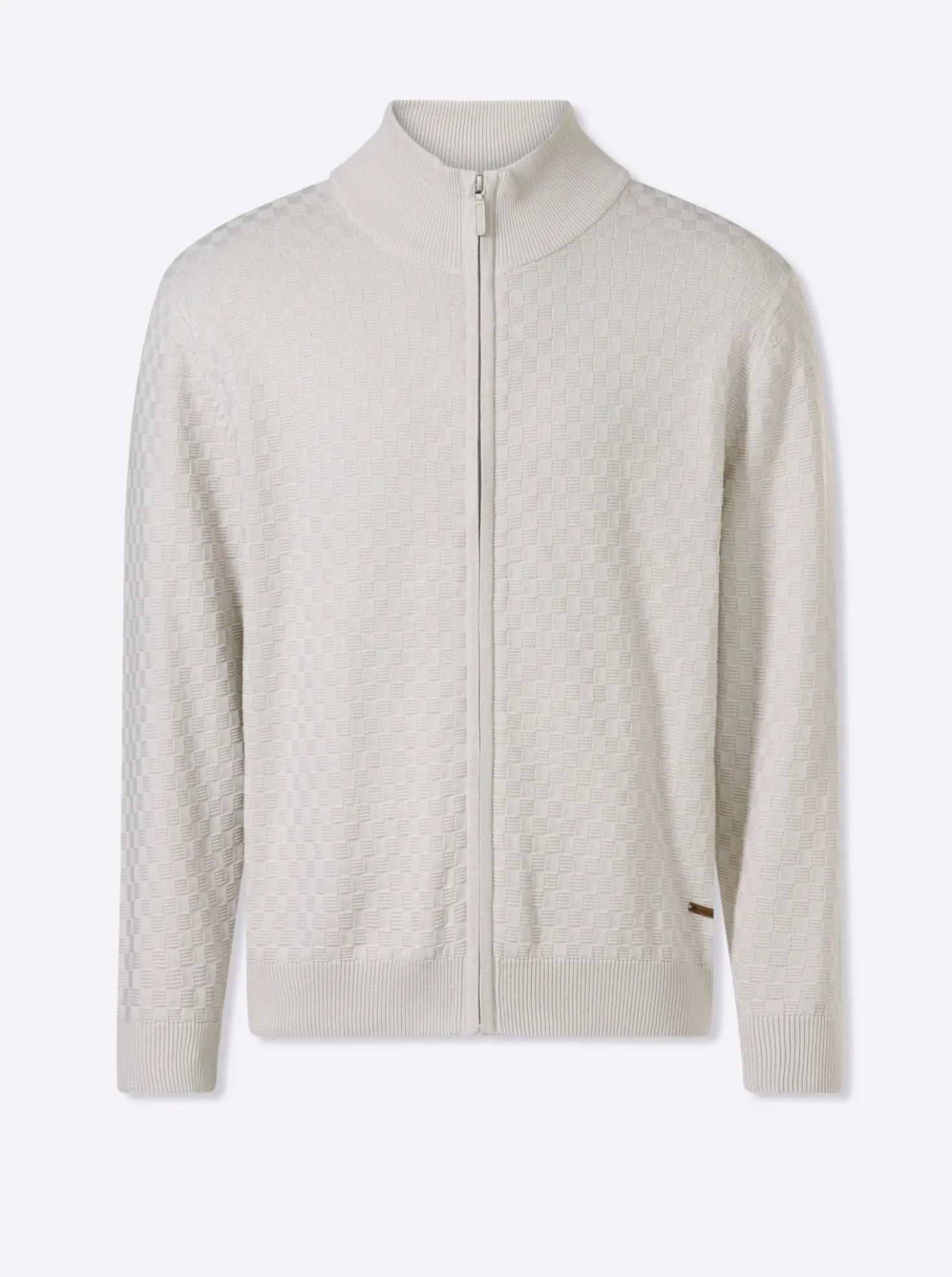 Strickjacke mit verdecktem Reißverschluss