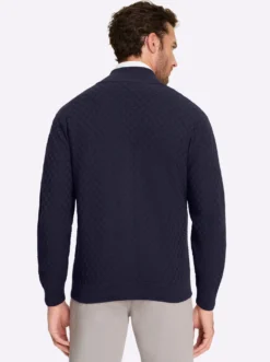 Strickjacke mit verdecktem Reißverschluss