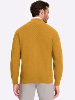 Strickjacke mit verdecktem Reißverschluss