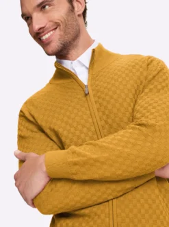 Strickjacke mit verdecktem Reißverschluss