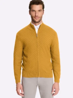 Strickjacke mit verdecktem Reißverschluss