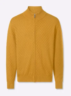 Strickjacke mit verdecktem Reißverschluss