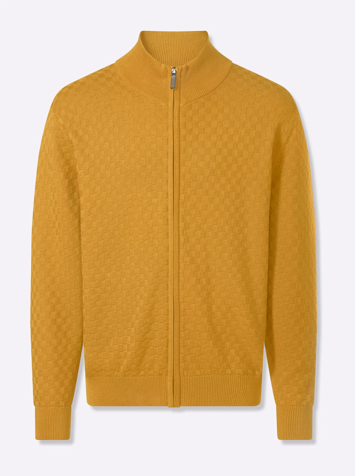 Strickjacke mit verdecktem Reißverschluss