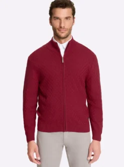 Strickjacke mit verdecktem Reißverschluss