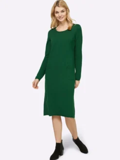 Strickkleid im Viskose-Baumwoll-Mix