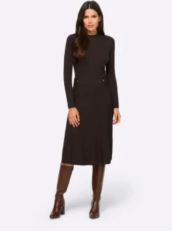 Strickkleid mit Zierriegel