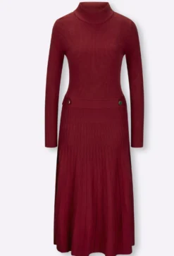 Strickkleid mit Zierriegel