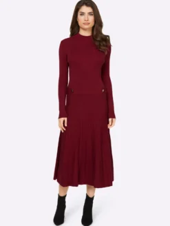Strickkleid mit Zierriegel