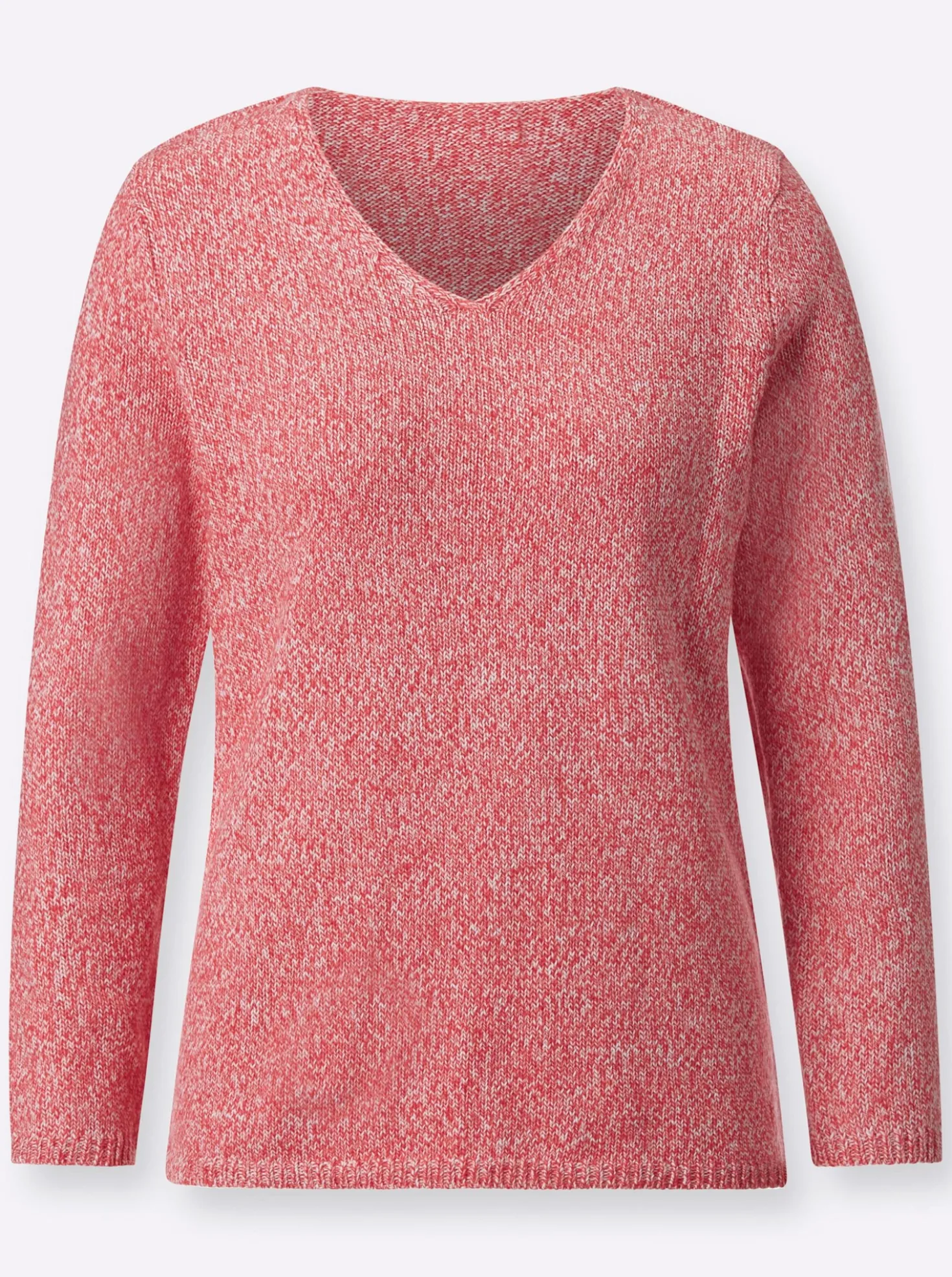 Strickpullover aus Melangegarn